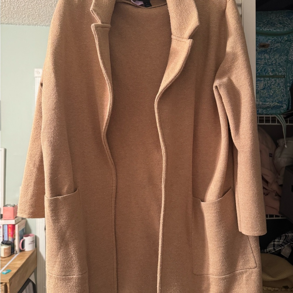 J. Crew Tan Women's Cardigan Sweater - Picture 2 of 2